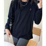 ポイント刺繍ロングスリーブTシャツ | aimoha | 詳細画像3