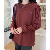 ポイント刺繍ロングスリーブTシャツ | aimoha | 詳細画像4