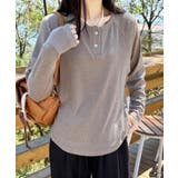 ヘンリーネック長袖Tシャツ | aimoha  | 詳細画像10 