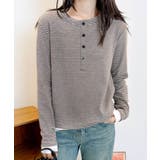 ヘンリーネックボーダー長袖Tシャツ | aimoha | 詳細画像10