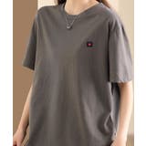 ロゴデザインシンプル半袖Tシャツ | aimoha | 詳細画像23