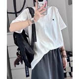 ロゴデザインシンプル半袖Tシャツ | aimoha | 詳細画像33