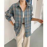 ビッグシルエット チェックシャツ チュニック | aimoha  | 詳細画像14 