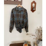 ビッグシルエット チェックシャツ チュニック | aimoha  | 詳細画像20 