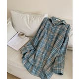 ビッグシルエット チェックシャツ チュニック | aimoha  | 詳細画像19 