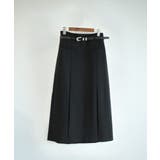 ブラック | 【DECADECLASSIC】ベルト付きプリーツスカート | DECADECLASSIC