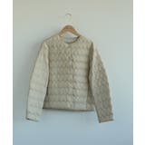 モカベージュ | 【DECADE CLASSIC】ラウンドネックダウンジャケット | DECADECLASSIC