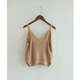 ベージュ | 【DECADECLASSIC】ニットタンクトップ | DECADECLASSIC