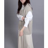 5Gシャギーロングニットベスト | aimoha  | 詳細画像12 