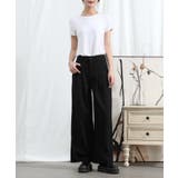 ブラック | aimoha/ストレートレッグワイドレッグパンツ | aimoha 