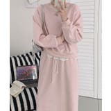 レースデザインセットアップ スウェット＋ロングスカート | aimoha  | 詳細画像2 