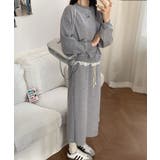 レースデザインセットアップ スウェット＋ロングスカート | aimoha  | 詳細画像20 