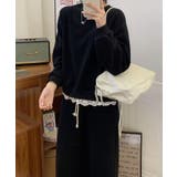 レースデザインセットアップ スウェット＋ロングスカート | aimoha  | 詳細画像24 