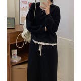 レースデザインセットアップ スウェット＋ロングスカート | aimoha  | 詳細画像26 