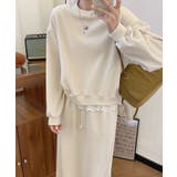 レースデザインセットアップ スウェット＋ロングスカート | aimoha  | 詳細画像28 