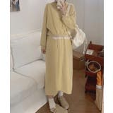 イエロー | レースデザインセットアップ スウェット＋ロングスカート | aimoha 