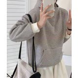 チェックデザインボタンフーディ | aimoha  | 詳細画像8 