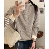 モカ | チェックデザインボタンフーディ | aimoha 