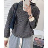 チェックデザインボタンフーディ | aimoha  | 詳細画像21 