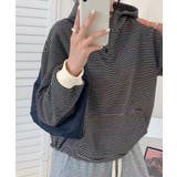 チェックデザインボタンフーディ | aimoha  | 詳細画像2 