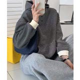 チェックデザインボタンフーディ | aimoha  | 詳細画像3 