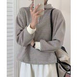 チェックデザインボタンフーディ | aimoha  | 詳細画像6 