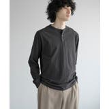 ダークグレー | ◯aimoha men CLASSIC HENLEY LONG SLEEVE | aimoha men