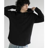 ブラック | aimoha men HEAVY COTTON KNIT HOODIE ニット | aimoha men