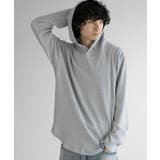 グレー | aimoha men HEAVY COTTON KNIT HOODIE ニット | aimoha men
