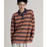 オレンジ | Retro Stripe Long | aimoha men