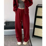 レッド | ジョガーシルエット スウェットパンツ | aimoha