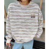 オーバーシルエット マルチボーダー プルオーバー | aimoha | 詳細画像4