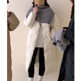 ベージュ | 【Banico】ネックウォーマー付きロングダウンジャケット | aimoha