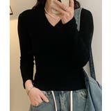 Vネックリブニット | aimoha  | 詳細画像13 