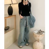 Vネックリブニット | aimoha  | 詳細画像14 