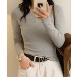 Vネックリブニット | aimoha  | 詳細画像17 