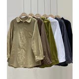 ダブルガーゼシャツ ブラウス 韓国ファッション | aimoha  | 詳細画像2 