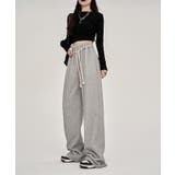 スウェットワイドパンツ ロング丈 春夏秋冬 | aimoha  | 詳細画像2 