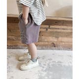 韓国子供服 センタープレス英字プリントハーフパンツ 韓国ファッション | aimoha kids | 詳細画像8