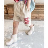 韓国子供服 センタープレス英字プリントハーフパンツ 韓国ファッション | aimoha kids | 詳細画像4