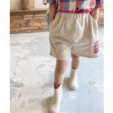 韓国子供服 センタープレス英字プリントハーフパンツ 韓国ファッション | aimoha kids | 詳細画像5