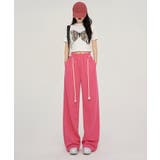 ピンク | スウェットワイドパンツ ロング丈 春夏秋冬 | aimoha 