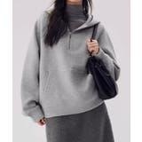 ハーフジップフーディ ハーフジップ | aimoha  | 詳細画像4 