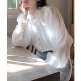 ホワイト | 【Banico】デザイン長袖シャツ | aimoha 