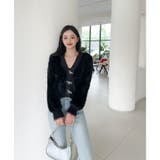 もこもこリボンボタンカーディガン Jasmine Grandiflorum【AW… | aimoha  | 詳細画像3 