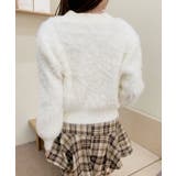 もこもこリボンボタンカーディガン Jasmine Grandiflorum【AW… | aimoha  | 詳細画像8 