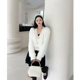 もこもこリボンボタンカーディガン Jasmine Grandiflorum【AW… | aimoha  | 詳細画像13 