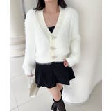 もこもこリボンボタンカーディガン Jasmine Grandiflorum【AW… | aimoha  | 詳細画像9 