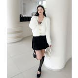 もこもこリボンボタンカーディガン Jasmine Grandiflorum【AW… | aimoha  | 詳細画像11 