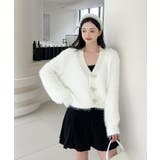 もこもこリボンボタンカーディガン Jasmine Grandiflorum【AW… | aimoha  | 詳細画像14 